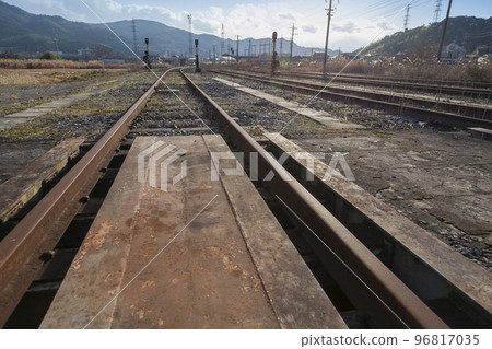 Track Mine City, Yamaguchi Prefecture Mine Line Discontinued Line Melancholy Nostalgia JR West Journey Single Track Track Mine City, Yamaguchi Prefecture Mine Line Discontinued Line Melancholy Nostalgia JR West Journey Single Track 96817035