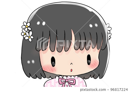 女孩低頭思考 96817224