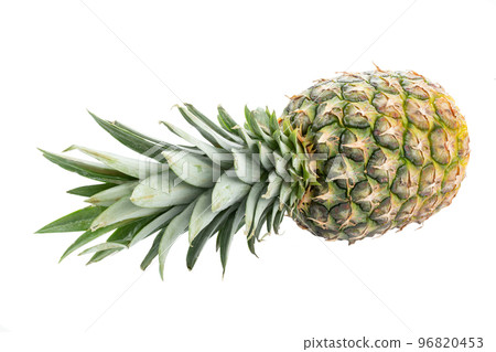 Fresh whole pineapple isolated on white background. 96820453