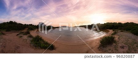 Beach on the Mediterranean Sea. Punta Don Diego, Sardinia, Italy. Background Beach on the Mediterranean Sea. Punta Don Diego, Sardinia, Italy. Background 96820887