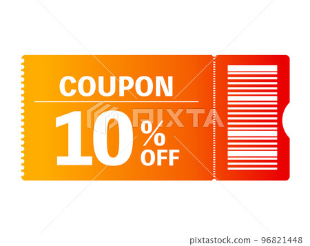 Simple coupon illustration 1 96821448