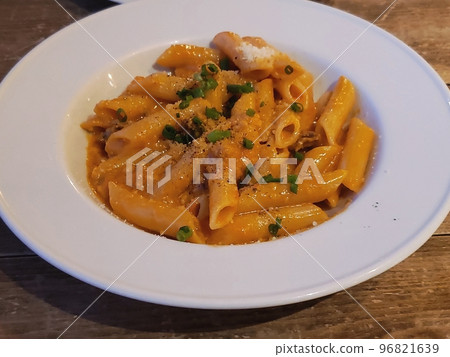 sea urchin cream penne pasta picture material sea urchin cream penne pasta picture material 96821639
