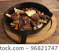 Beef steak and potatoes - stock photo 96821747