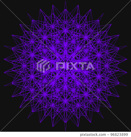 geometric pattern fractal sacred geometry colorful icon profile picture 96823899