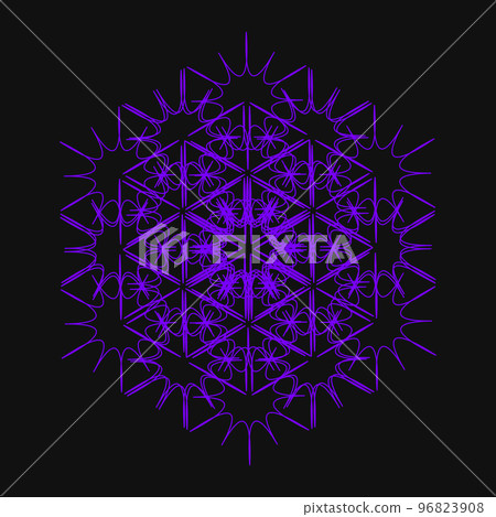 geometric pattern fractal sacred geometry colorful icon profile picture geometric pattern fractal sacred geometry colorful icon profile picture 96823908
