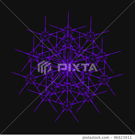 geometric pattern fractal sacred geometry colorful icon profile picture 96823911