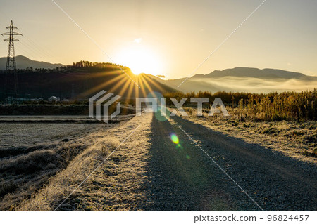 冬季鄉村道路 96824457