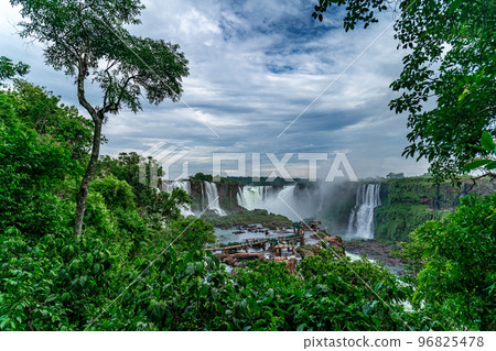 Iguazu Falls on the border of Brazil and Argentina in South America 96825478