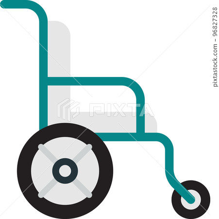 wheelchair illustration in minimal style wheelchair illustration in minimal style 96827328