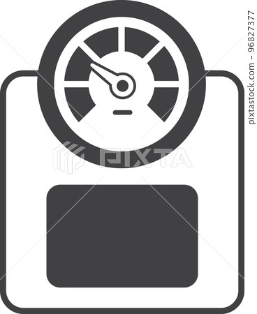 weighing machine illustration in minimal style 96827377