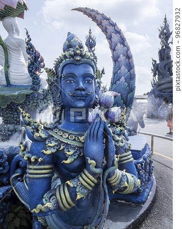 Wat Rong Suea Ten, better known as The Blue Temple, is located in Chiang Rai, a four-hour drive Wat Rong Suea Ten, better known as The Blue Temple, is located in Chiang Rai, a four-hour drive 96827932
