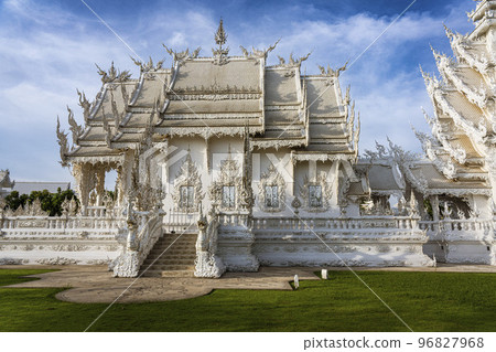 The White Temple, aka Wat Rong Khun, in Chiang Mai, Thailand is a privately-owned living art gallery 96827968
