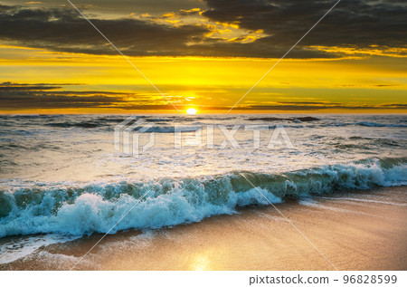 Lake on sunset 96828599