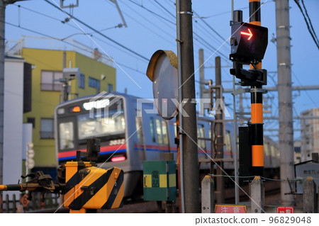 Railroad crossing alarm image Railroad crossing alarm image 96829048