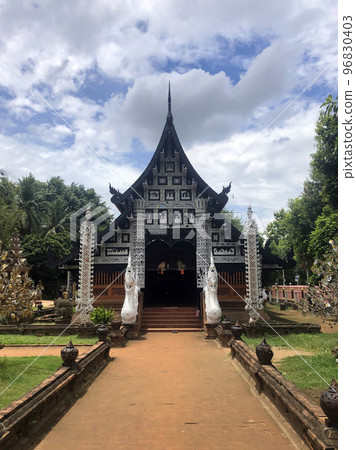 Thai Temple with Blue Sky Thai Temple with Blue Sky 96830403