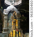 Silver Statue of Thai Monk 96830460