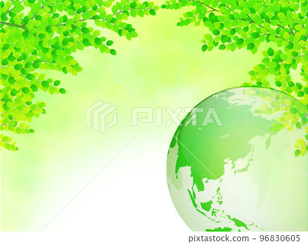 Fresh green, young leaves, environmental image background material Fresh green, young leaves, environmental image background material 96830605