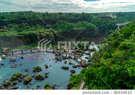 Iguazu Falls on the border of Brazil and Argentina in South America 96830610