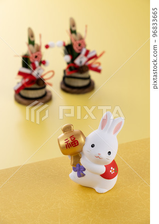Zodiac figurine Rabbit New Year's image 96833665