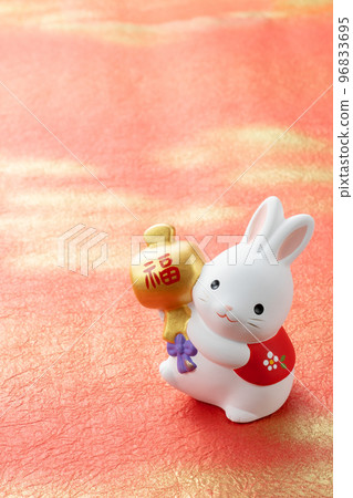 Zodiac figurine Rabbit New Year's image Zodiac figurine Rabbit New Year's image 96833695