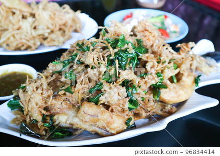 fried mushroom or deep fried Mushroom or fried golden needle mushroom fried mushroom or deep fried Mushroom or fried golden needle mushroom 96834414