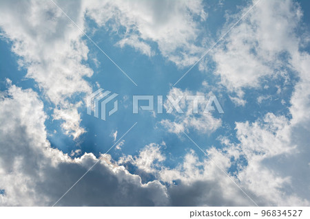 Sunny cloud landscape over sky 96834527