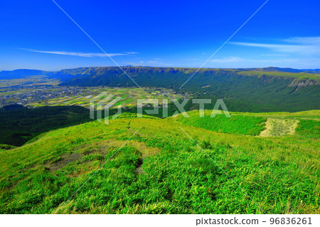 [熊本縣]晴天從大觀峰眺望 96836261