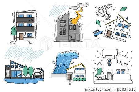 Familiar natural disaster risk and simple housing 96837513