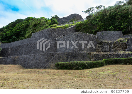 Okinawa Urasoe Yodore curvaceous stone walls 96837709