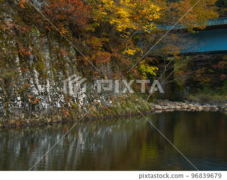 Autumn leaves of Kinuiwa, Gosen City Autumn leaves of Kinuiwa, Gosen City 96839679