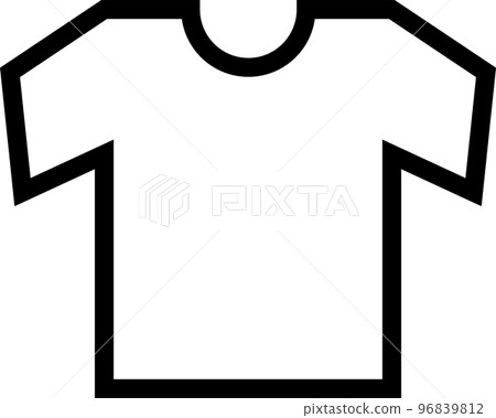 衣服的簡單單色插圖 96839812