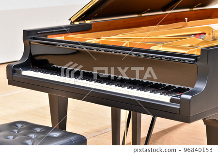 Image of a full concert grand piano Image of a full concert grand piano 96840153