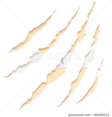 Bra visible through claw marks 96840232