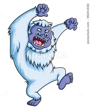 The strong bigfoot very angry and scream of illustration The strong bigfoot very angry and scream of illustration 96841698