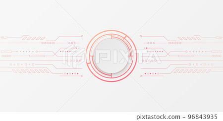 Abstract technology background. Hi tech digital and communication concept. Vector background design with circuit line. Vector illustration. 96843935
