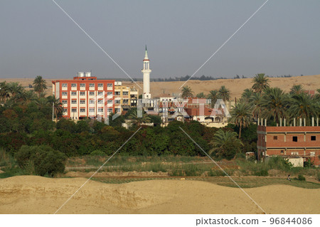 Egyptian side of the Suez Canal 96844086