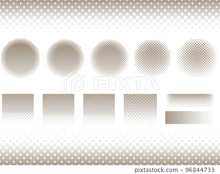 halftone heading border set 96844733