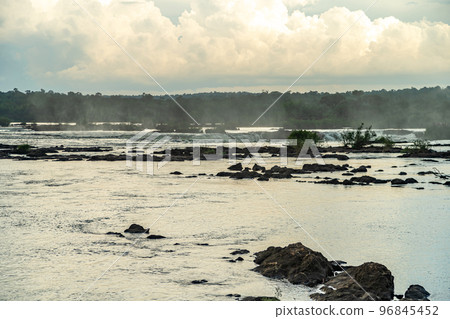 Iguazu Falls on the border of Brazil and Argentina in South America Iguazu Falls on the border of Brazil and Argentina in South America 96845452