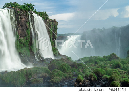 Iguazu Falls on the border of Brazil and Argentina in South America 96845454