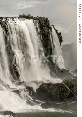 Iguazu Falls on the border of Brazil and Argentina in South America 96845455