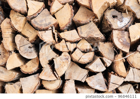 Stacked firewood Stacked firewood 96846111