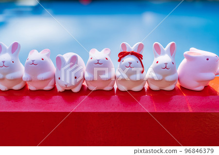 京都市立岡崎神社的兔御賜護身符 96846379