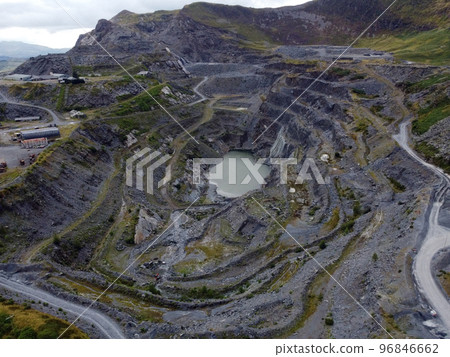 Slate Mine - Blaenau Ffestiniog - Wales. 96846662