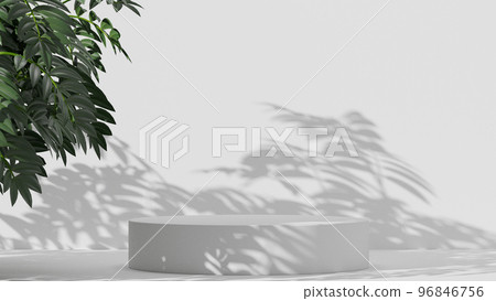 Empty podium Blank product shelf standing backdrop. Empty podium Blank product shelf standing backdrop. 96846756