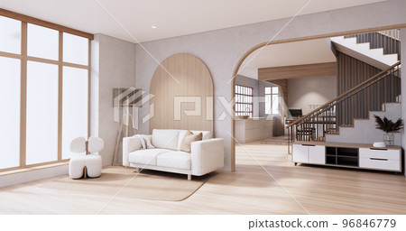 Sofa armchair on Living room empty japanese style Sofa armchair on Living room empty japanese style 96846779