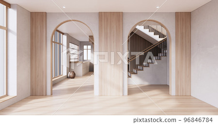 Muji style, Empty wooden room,Cleaning japandi room interior. Muji style, Empty wooden room,Cleaning japandi room interior. 96846784