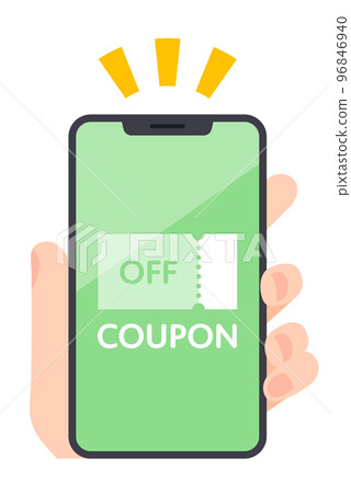 Smartphone electronic coupon app 96846940