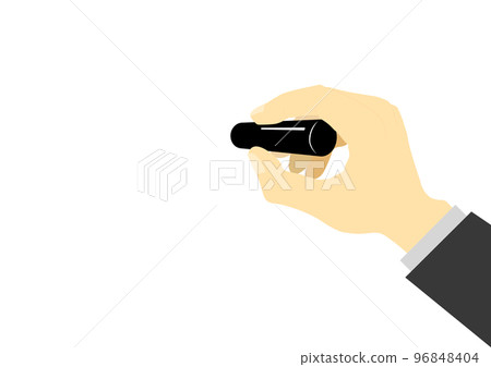 右手按印章 96848404