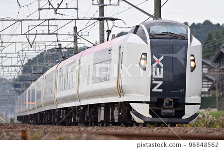 Narita Line Sakura-Shisui JR East E259 series Ne003 formation (Kamakura) Narita Express NEX Narita Line Sakura-Shisui JR East E259 series Ne003 formation (Kamakura) Narita Express NEX 96848562