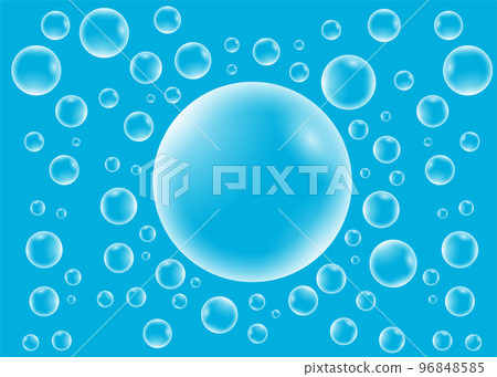 Water bubbles background design 96848585